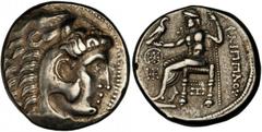 GREEK Lower Danube CELTIC BRITAIN. Lower Danube. AR Tetradrachm (17.14 gms), ca. 2nd Century B.C. Pink-580; Gobl-579/1. Imitation of Phillip III of Macedon. Head of Herakles wearing lion's scalp right