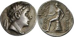 GREEK Seleukid Kingdom SYRIA. Seleukid Kingdom. Antiochus III, 223-187 B.C. AR Tetradrachm (16.71 gms), Antioch on the Orontes Mint, 223-221/10 B.C. SC-1042.2. Diademed head of Antiochus III right; Re