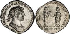 ROMAN EMPIRE HADRIAN, A.D. 117-138. AR Denarius (2.88 gms), Rome Mint, A.D. 117. RIC-3c. "IMP. CAES. TRAIAN. HADRIANO OPT. AVG. GER. DAC." His laureate draped and cuirassed bust to right; Reverse: "PA