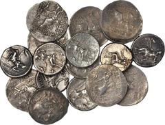 MACEDON. Kingdom of Macedon. Alexander III (the Great) 336-323 B.C. Lot of (20) AR Tetradrachms, Various Mints. 20 pieces in lot. A group of lifetime and posthumous issues. Should be examined. SOLD AS