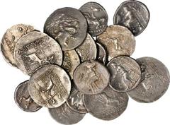 MACEDON. Kingdom of Macedon. Alexander III (the Great) 336-323 B.C. Lot of (20) AR Tetradrachms, Various Mints. 20 pieces in lot. A group of lifetime and posthumous issues. Should be examined. SOLD AS