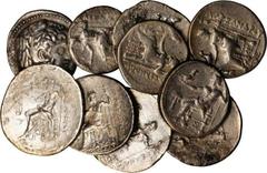 MACEDON. Kingdom of Macedon. Alexander III (the Great) 336-323 B.C. Lot of (10) AR Tetradrachms, Various Mints. 10 pieces in lot. A grouping of Alexander Tetradrachms of similar style, though with sli