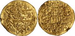 A COLLECTION OF ISLAMIC KINGDOMS GOLD COINAGE A COLLECTION OF ISLAMIC KINGDOMS GOLD COINAGE. Ottoman. 1-1/2 Altins, AH 1115 (ca. 1703-04). Misr Mint. Ahmed III (AH 1115-43 (1703-31)). EXTREMELY FINE. 