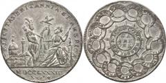 Early American and Betts Medals Rare and Enigmatic 1783 Felicitas Britannia et America Medal Reverse and Edge Imitating the 1776 Continental Dollar Betts-614 1783 Felicitas Britannia et America medal.