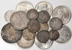 MIXED LOTS MIXED LOTS. Crowns & Minors, ca. 14th-20th Century. FINE-BRILLIANT UNCIRCULATED. 23 pieces in lot. Consists primarily of very desirable medieval silver coinage from France and Britain. Incl