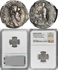 Didius Julianus, A.D. 193 DIDIUS JULIANUS, A.D. 193. AR Denarius (2.74 gms), Rome Mint, A.D. 193. NGC VF, Strike: 4/5 Surface: 3/5. RIC-3. "IMP CAES M DID IVLIAN AVG" Laureate head of Didius Julianus 