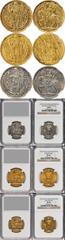 CZECHOSLOVAKIA CZECHOSLOVAKIA. Four Piece Mint Set, 1929. NGC MS-63 to 67. Fr-8,9,10; Bruce-M5, 7, 8, 9. Commemorative series struck for the 1,000th anniversary of the introduction of Christianity in 