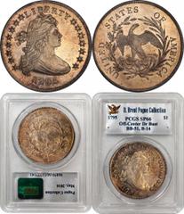The Legendary “Proof” Garrett 1795 Draped Bust Dollar The Only PCGS-Certified Specimen of the Type Two Auction Appearances Since 1885 1795 Draped Bust Silver Dollar. Bowers Borckardt-51, Bolender-14. 