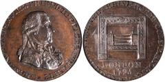 Grate Halfpenny 1795 Grate Halfpenny. Baker-29AA, W-10955. Rarity-1. Large Buttons. Copper. Reeded Edge. MS-64 BN (PCGS). This charming piece exhibits a blend of satin and semi-reflective qualities to