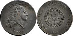 Flowing Hair Cent. Chain Reverse 1793 Flowing Hair Cent. Chain Reverse. S-3. Rarity-3-. AMERICA, Without Periods. AU-53 (PCGS). Secure Holder. A significant condition rarity that ranks among the fines