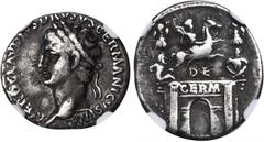 NERO CLAUDIUS DRUSUS (SON OF TIBERIUS AND FATHER OF CLAUDIUS, DIED 9 B.C.). AR Denarius (3.65 gms), Rome Mint, ca. A.D. 41-45. RIC (Claudius)-70. "NERO CLAVDIVS DRVSVS GERMANICVS IMP" Laureate head of