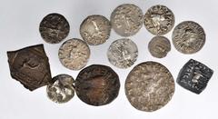 BAKTRIA. Kingdom of Baktria. Minor Coinage, ca. 185-110 B.C. 21 pieces in lot. A pleasing grouping of Baktrian coinage, mostly AR Drachms. Some AR Tetradrachms and Bronze issues are present as well. I