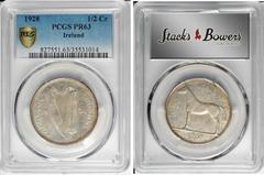 IRELAND. Proof Set (8 Pieces), 1928. All PCGS Gold Shield Certified. KM-PS1. Mintage: 6,001 sets. First year of issue. The copper issues are all quite attractive with plenty of original mint red and a