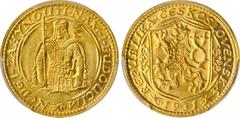CZECHOSLOVAKIA. Ducat (Dukat), 1931. Kremnica Mint. PCGS MS-66 Gold Shield. Fr-2; KM-8. A great, Gem example of this lustrous, popular type, featuring king Wenceslas, national hero of the nation.