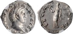 OTHO, A.D. 69. AR Denarius (3.45 gms), Rome Mint. NGC Ch EF, Strike: 4/5 Surface: 3/5. Brushed. RIC-8; RSC-17. Obverse: Bare head right; Reverse: Securitas standing left, holding wreath and scepter. A