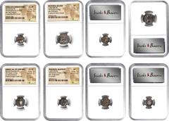 Ancients MIXED LOTS. Quartet of Silver Fractional Denominations (4 Pieces), ca. 4th-3rd centuries B.C. All NGC Certified. 1) KORKYRA. Korkyra. AR Triobol (2.57 gms). NGC Ch VF, Strike: 5/5 Surface: 2/