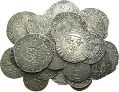 FRANCE Medieval coinage lot, including anonymous AR Denar in the name of Ludwig IV, 935-54; AR Denar of Fulgues IV-V, 1060-1129; AR Denar of William X, 1127-37; AR Denar of Ludwig IX, 1226-70; Aquitai