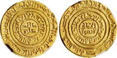 World Coins: Albania to Germany CRUSADER STATES. Latin Kingdom of Jerusalem. AV Bezant (Dinar), ND (1148/59-87). Acre Mint. NGC MS-62. CCS-4. Weight: 3.94 gms. Imitating a dinar of the Fatimid caliph 