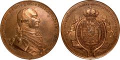 World Coins: Jamaica to Mexico MEXICO. Charles IV/Mining of Mexico City Bronze Proclamation Medal, 1789. Mexico City Mint. NGC MS-64 Red Brown. Grove-C-33C. By G.A. Gil. Obverse: Rightward facing bust