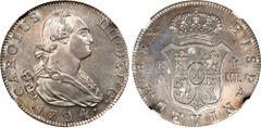 The Johnson and Avrabanel Collections: Latin America SPAIN. 4 Reales, 1794-M MF. Madrid Mint. Charles IV. NGC MS-64. KM-431.1; Cal-Type 91#780. Miraculous quality, this well-pedigreed 4 Reales of Char