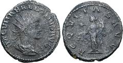Roman Imperial Vabalathus BI Antoninianus. Antioch, AD 272. IM C VHABALATHVS AVG, radiate, draped and cuirassed bust to right / AEQVITAS AVG, Aequitas standing facing, head to left, holding scales and