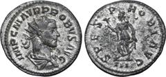 Probus Probus BI Antoninianus. Lugdunum, AD 281. IMP C M AVR PROBVS AVG, radiate, draped and cuirassed bust to right / SPES PROBI AVG, Spes advancing to left, holding flower and raising skirt; III in 