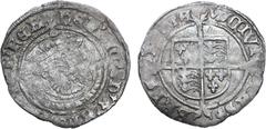 Medieval and World Great Britain, Tudor. Henry VIII AR Half Groat. Bristol mint, 1544-1547. HENRIC 8 D G AGL [F Z HIB] REX, crowned bust half to right / (monogram) CIVITAS ✿ BRISTOLIE, quartered shiel