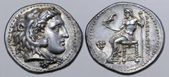 Greek Ptolemaic Kingdom of Egypt, Ptolemy I Soter, as satrap, AR Tetradrachm. In the name and types of Alexander III of Macedon. Memphis, circa 322/1 BC. Head of Herakles to right, wearing lion skin h
