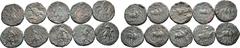Greek Lot of 10 Kushan Empire Æ Tetradrachms. Lot sold as seen - no returns.