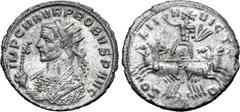 Probus Probus BI Antoninianus. Serdica, AD 277. IMP C M AVR PROBVS P AVG, Sol in spread quadriga, holding whip; Δ in exergue. RIC V.2 864 var. (mintmark); probuscoins.fr 3032 (this coin). 3.99g, 23mm,