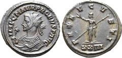 Probus Probus BI Antoninianus. Siscia, AD 278. IMP C M AVR PROBVS P AVG, radiate and mantled bust to left, holding eagle-tipped sceptre / PAX AVGVSTI, Pax standing facing, head to left, holding olive 
