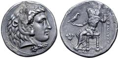 Greek Ptolemaic Kingdom of Egypt, Ptolemy I Soter, as satrap, AR Tetradrachm. In the name and types of Alexander III of Macedon. Memphis, circa 322/1 BC. Head of Herakles to right, wearing lion skin h