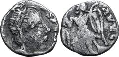 A Collection of Migratory Period Coins Vandals, Pseudo-Imperial AR Siliqua. In the name of Honorius. Africa, circa AD 433-439. Traces of legend, diademed head to right / [...] AVVG, Victory standing t