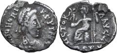 A Collection of Migratory Period Coins Visigoths, Pseudo-Imperial AR Half-Siliqua. In the name of Honorius. Uncertain Gallic mint imitating Ravenna, circa AD 414-415. [D] N HONORIVS P F AVG, pearl-dia