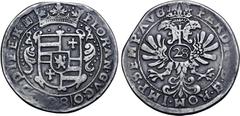 A Collection of Medieval and World Coins German States, Oldenburg (County). Temp. Anton Günther AR Gulden of 28 Stüber. 1603-1667. In the name of Ferdinand III (1649-1651). FLOR • AN • GV • C • O • (2