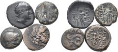GREEK Lot of 4 Greek Æ Coins. Lot includes: Tigranes II acquired at London Coin Fair, Feb 2010. Prusias II acquired at London Coin Fair, March 2011. Pergamon acquired at London Coin Fair, March 2011. 