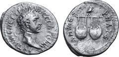 ROMAN PROVINCIAL Trajan AR Drachm of the Koinon of Lycia. AD 98-99. AYT KAIC NЄP TPAIANOC CЄB ΓЄPM, laureate head to right / ΔHM ЄΞ YΠAT B, two lyres; above, owl standing to right. RPC III 2676; BMC 9