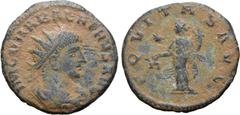 Roman Imperial Vabalathus BI Antoninianus. Antioch, AD 272. IM C VHABALATHVS AVG, radiate, draped and cuirassed bust to right / AEQVITAS AVG, Aequitas standing facing, head to left, holding scales and