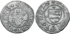 Medieval & World Romania, Moldavia (Principality). Petru I AR Groat. 1375-1391. ✠ SI ᙏ PTRI ❀ WOIWO (lily), facing bull's head; star above, rosette to left, crescent to right / ✠ SI ᙏOLDVIЄNSIS, shiel