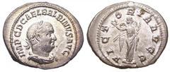 Balbinus AR Denarius. April-May 238 AD. IMP C D CAEL BALBINVS AVG, laureate, draped and cuirassed bust of Balbinus to right / VICTORIA AVGG, Victory standing left, holding wreath and palm branch. BMC3