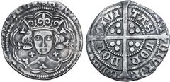Medieval & World Great Britain, Plantagenet Kings. Edward IV AR Groat. First reign, light coinage, class 5c. Tower (London) mint, 1464-1465. [❀(mintmark) ЄDWARD ⁑ DI ⁑ GRA ⁑ REX ⁑ ANGL ⁑ Z ⁑ FRANC], c