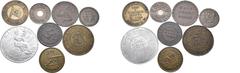Medieval & World Lot of 8 Great Britain, Australia and Isle of Man Mixed Tokens. 1811-1930. Lot includes: 1. Great Britain, Liverpool. Matchless Metal Polish AL Advertising Calendar Token. 1911. "MATC