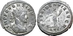 Probus Probus BI Antoninianus. Siscia, AD 277. IMP PROBVS INV AVG, radiate, draped and cuirassed bust to right / PROVIDENTIA AVG N, Providentia standing facing, head to left, holding baton over globe 