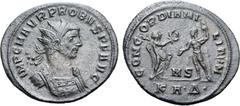 Probus Probus BI Antoninianus. Serdica, AD 281. IMP C M AVR PROBVS P F AVG, radiate and cuirassed bust to right / CONCORDIA MILITVM, Victory standing to right, holding palm, presenting wreath to emper