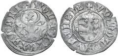 Medieval & World Romania, Moldavia (Principality). Alexandru I cel Bun BI 1 ½ Groats. 1400-1432. ✠ ᙏOȠЄ • ALЄXAȠDRI, facing bull's head; star above, rosette and crescent flanking / ✠ WD • ᙏOLDAVIЄȠSIS
