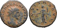 Roman Imperial Vabalathus BI Antoninianus. Antioch, AD 272. IM C VHABALATHVS AVG, radiate, draped and cuirassed bust to right / AEQVITAS AVG, Aequitas standing facing, head to left, holding scales and