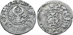 Medieval & World Romania, Moldavia (Principality). Ştefan III cel Mare AR Groat. Type IIc. 1457-1504. ❊ ᙏOꞂЄTA ᙏOLDAVI, bull's head facing; rosette above and to left, crescent to right / ❊ STЄFAꞂVS VO