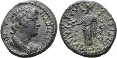 GREEK Lydia, Daldis Æ 18mm. Pseudo-autonomous issue, time of Vespasian, AD 69-79. Titus Flavius Hylas, magistrate. ΘЄΟΝ ϹΥΝΚΛΗΤΟΝ, draped bust of the Senate to right / ЄΠΙ ΤΙ ΦΛΑ ΥΛΑ ΦΛΑB ΚΑΙϹΑΡ ΔΑΛΔΙ