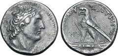 The Pavlos S. Pavlou Collection of Ptolemaic Coins Ptolemaic Kingdom of Egypt, Ptolemy VI Philometor AR Tetradrachm. First sole reign. Uncertain mint (Arados?), dated year 84 of an uncertain era = 179