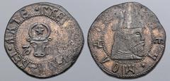 WORLD Romania, Moldavia (Principality). Ioan Voda cel Viteaz (the Brave) CU Akce. Dated year 7081 of the Creation = 1573. ГXЄР[ЄГIЄ • М]ОЛДВЄI • АКЧЄ (sic), facing head of bull; star between horns, da